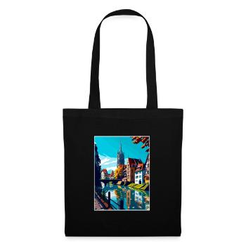 Ulm Germany Vintage Travel Poster WPA Souvenir - Tote Bag - black - Front