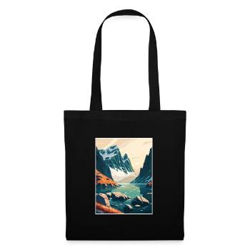 Bodo Norway Norwegian Vestfjorden Travel Poster - Tote Bag - black - Front