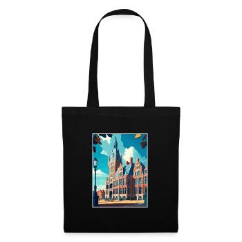 The Hague Decoration Vintage Travel Poster WPA Art - Tote Bag - black - Front
