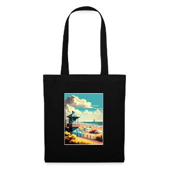 Zandvoort Niederlande Vintage Reiseposter WPA - Stoffbeutel - Schwarz - Vorne