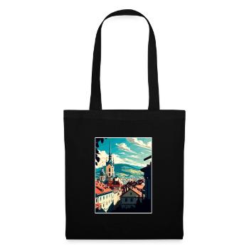 Graz Austria Vintage Travel Poster WPA Souvenir - Tote Bag - black - Front