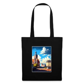 Ostrava Czech Republic Vintage Travel Poster WPA - Tote Bag - black - Front