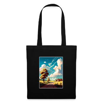 Skane Sweden Vintage Travel Poster WPA Souvenir - Tote Bag - black - Front
