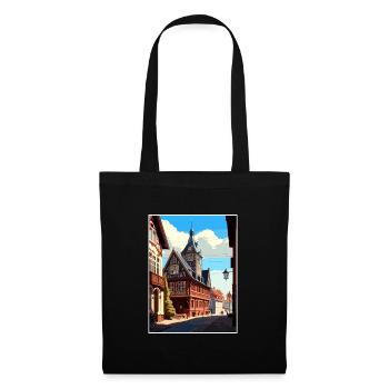 Weimar Germany Vintage Travel Poster WPA Souvenir - Tote Bag - black - Front