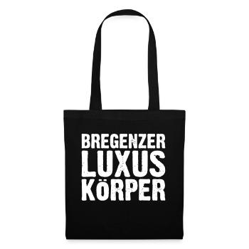 Bregenzer Luxuskörper, Geschenk für schöne Mensche - Stoffbeutel - Schwarz - Vorne