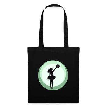 Girlie Cheerleader Pompom - Tote Bag - black - Front