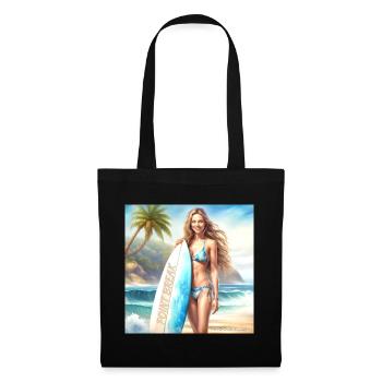 Fille Action Surf 2 - Sac en tissu - noir - Devant
