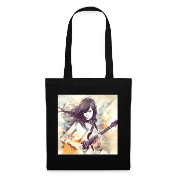 Girl Who Loves Music 2 - Tote Bag - black - Front