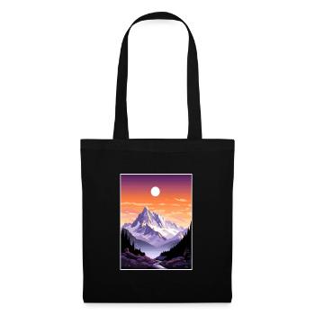 Mont Blanc Vintage Voyage Affiche WPA Souvenir - Sac en tissu - noir - Devant