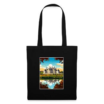 Loire Valley France Vintage Travel Poster Souvenir - Tote Bag - black - Front