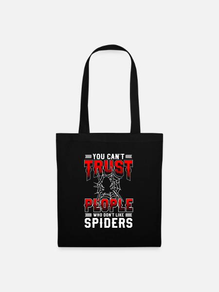 Spinnen Natur Arachniden - Stoffbeutel - Schwarz