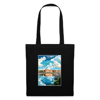Vaasa Finlande Vintage voyage affiche WPA Souvenir - Sac en tissu - noir - Devant