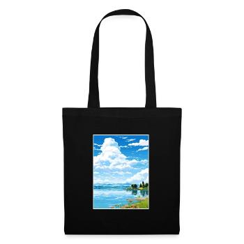 Lake Varese Italy Vintage Travel Poster Souvenir - Tote Bag - black - Front