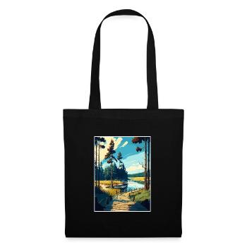 Bory Tucholskie Poland Vintage Travel Poster WPA - Tote Bag - black - Front