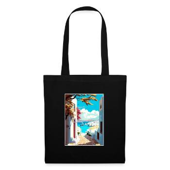 Paros Greece Decoration Vintage Travel Poster WPA - Tote Bag - black - Front