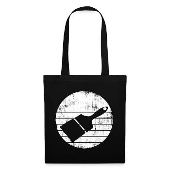Painter Brush Drawing - Tote Bag - black - Front