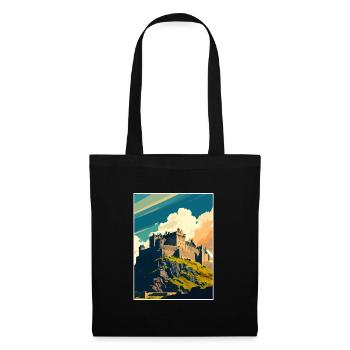 Stirling Scotland Castle Vintage Travel Poster WPA - Sac en tissu - noir - Devant