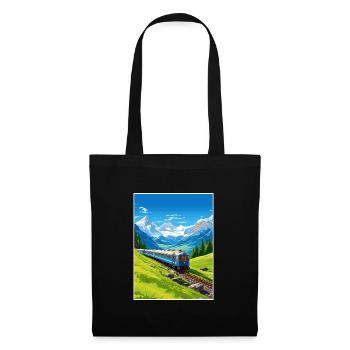 Orient Express Europe déco Vintage Affiche de voyage - Sac en tissu - noir - Devant