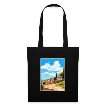 Monsanto Portugal Vintage Voyage Poster Souvenir - Sac en tissu - noir - Devant