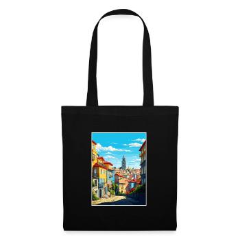 Porto Portugal Vintage Travel Poster WPA Souvenir - Tote Bag - black - Front