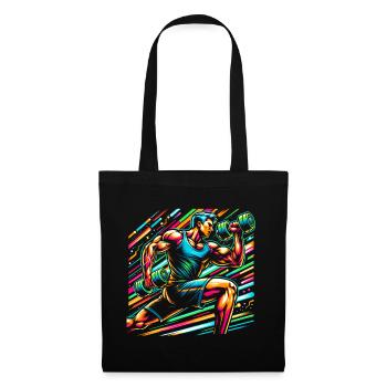 Muscle Strength: Bicep Curls Artwork - Tote Bag - black - Front