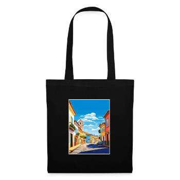 Caldas Da Rainha Portugal Vintage Travel Poster - Tote Bag - black - Front
