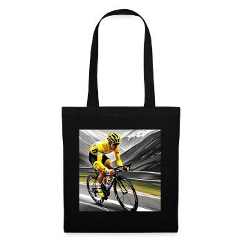 Symphonie du sommet : À la poursuite de l'écho jaune - Sac en tissu - noir - Devant
