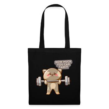 Motivation de l’entraînement Cat Brave - Sac en tissu - noir - Devant