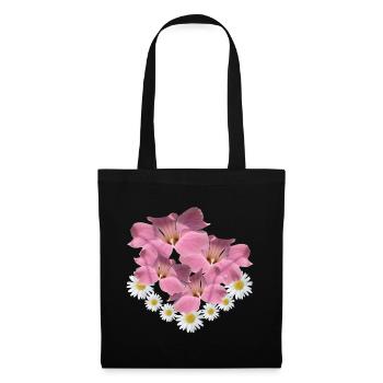 Marguerite Flower Pink Flower Vine Daisies - Tote Bag - black - Front