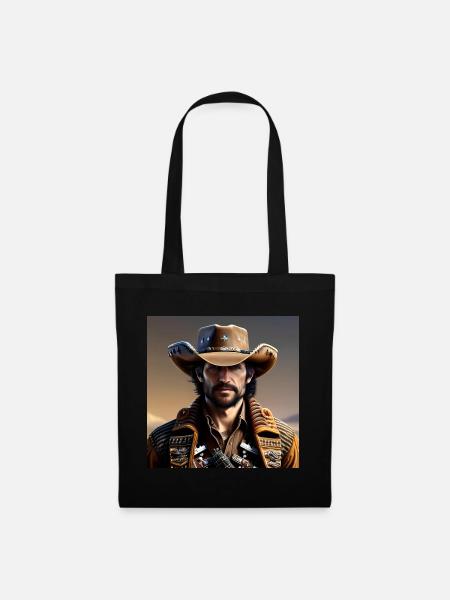 Cowboy - Stoffbeutel - Schwarz