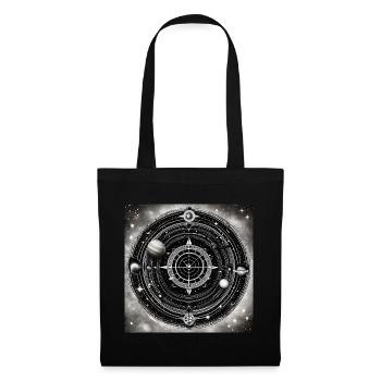 L’univers noir et blanc des fléchettes - Sac en tissu - noir - Devant
