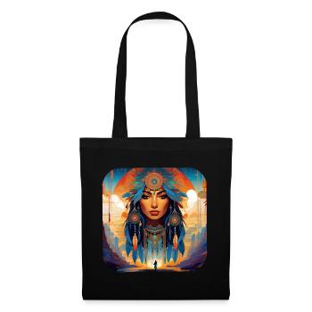 Chaman mystique avec plumes VI - Sac en tissu - noir - Devant