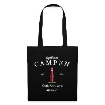 Lighthouse Camping North Sea Germany - Tote Bag - black - Front
