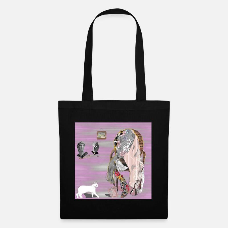 Chaise de Reflections Glitched - Sac en tissu - noir