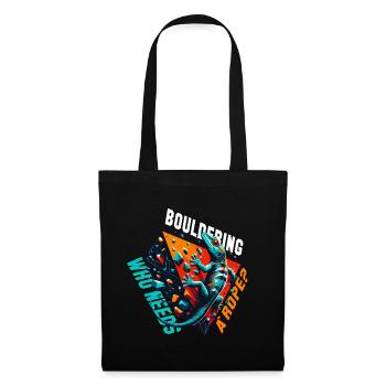 Bouldering Gecko Rope? Gift - Tote Bag - black - Front