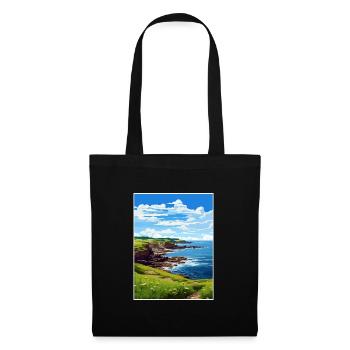 Prussia Cove Cornwall Vintage Travel Poster WPA - Tote Bag - black - Front
