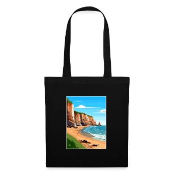 Torquay Cliffs England Vintage Travel Poster WPA - Tote Bag - black - Front