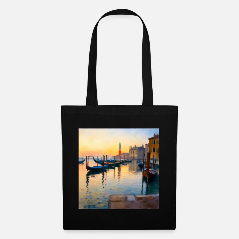 Venedig - Stoffbeutel - Schwarz