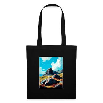 Glyder Fach gallois Vintage voyage affiche Souvenir - Sac en tissu - noir - Devant