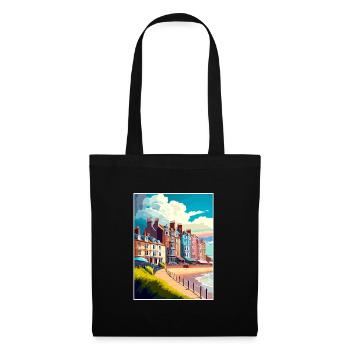 Cromer England Vintage Reiseposter WPA Souvenir - Stoffbeutel - Schwarz - Vorne