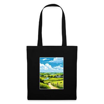 St Day Cornwall Vintage Travel Poster WPA Souvenir - Tote Bag - black - Front