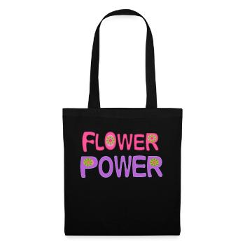 Le pouvoir des fleurs - Sac en tissu - noir - Devant