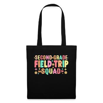 2nd Second Grade Field Trip Squad Matching - Tote Bag - black - Front