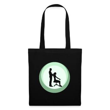 Chiropraktik Mediziner Chiropractor - Stoffbeutel - Schwarz - Vorne