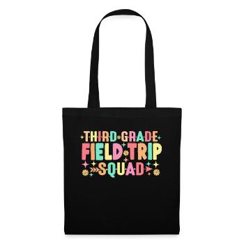 Teacher Students Third 3rd Grade Field Trip Squad - Tote Bag - black - Front