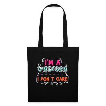 Attitude Statement Je m’en fous Chill - Sac en tissu - noir - Devant