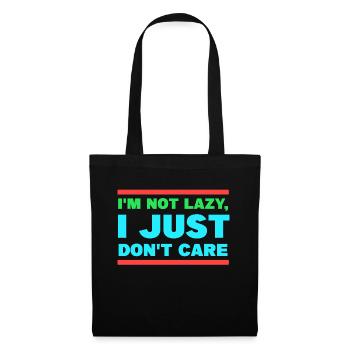 I don't care chill statement attitude indifferent - Tote Bag - black - Front