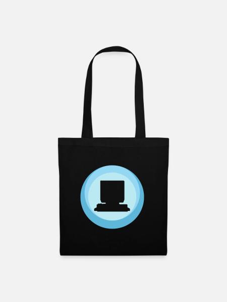 Computer Nerd Computerarbeit - Stoffbeutel - Schwarz
