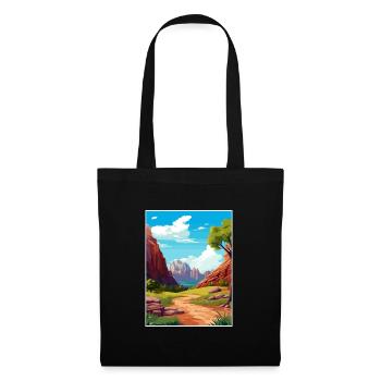 Zion National Park Utah Vintage Travel Poster WPA - Tote Bag - black - Front