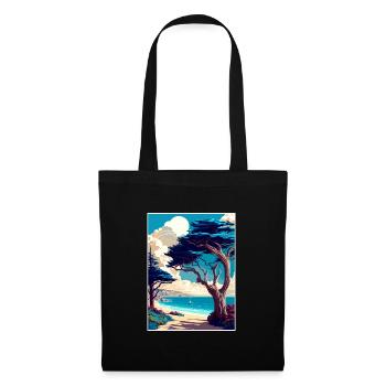 Monterey Bay California Vintage Travel Poster WPA - Tote Bag - black - Front